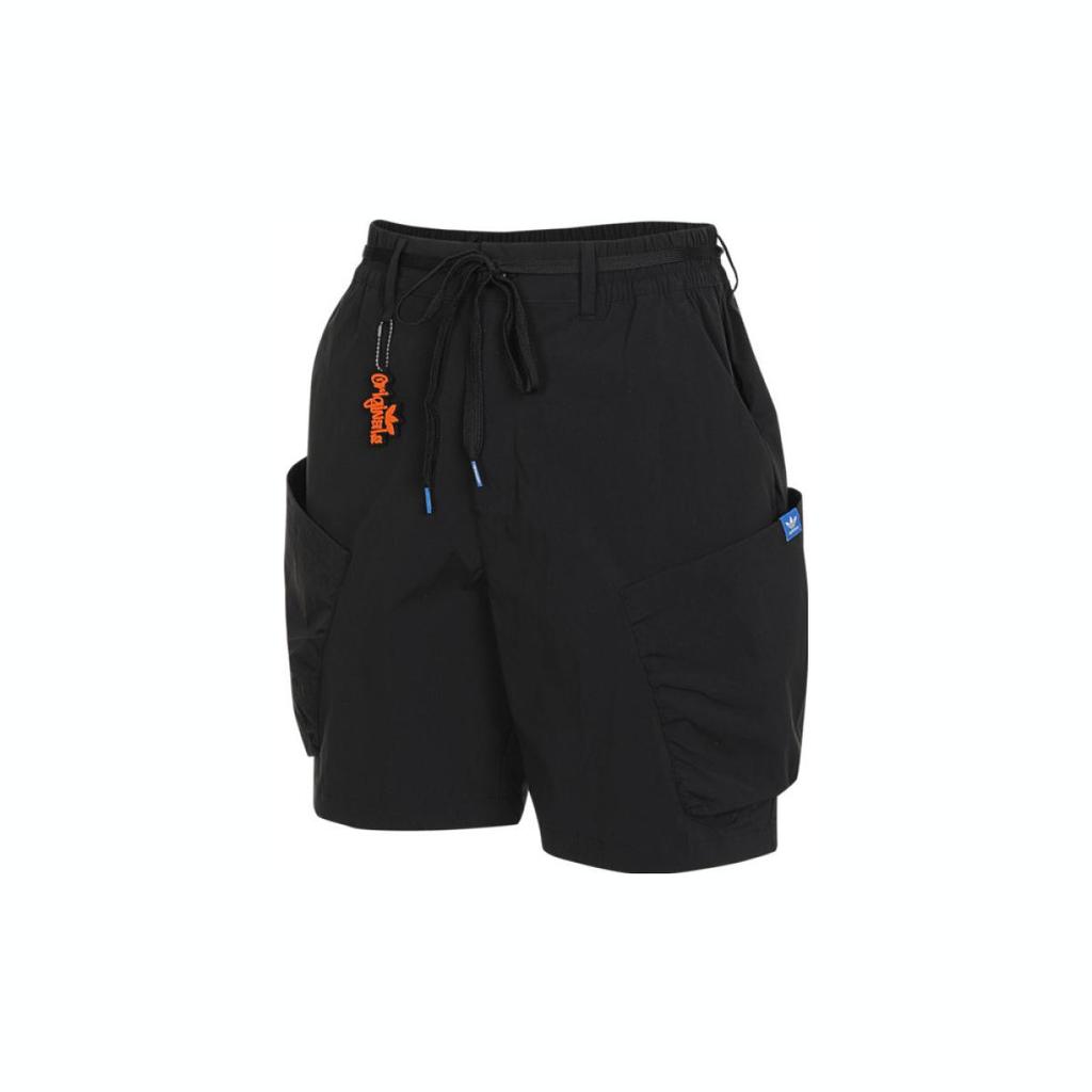 Adidas Originals Sporty Breathable Fashion Plain Weave Casual Shorts Men Bottoms Black JD1147