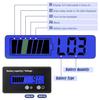 DC 12V 24V 36V 48V 72V Battery Monitor LCD Digital Battery Meter with Alarm, Front Setting and Switch Key, Battery Capacity Voltage Indicator