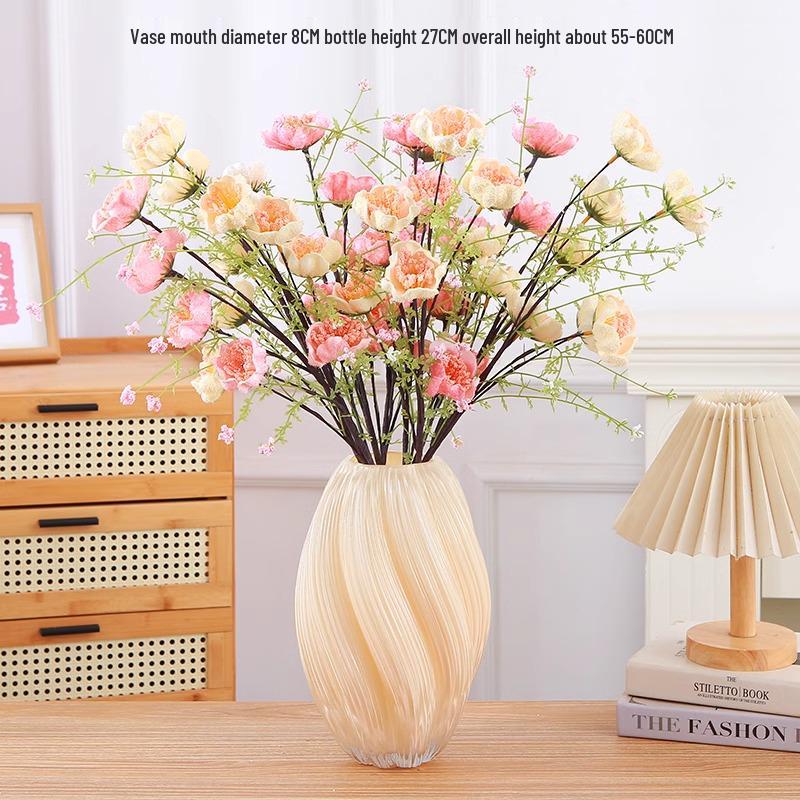 Glasvase für frische oder getrocknete Blumen - Elegante französische hydroponische Heimdekoration