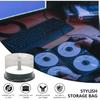 DOITOOL Empty Cd Storage Bucket Portable Dvd Holder Container for 50 Discs Clear Cd Storage Holder Protects against Dust and Moisture Compact