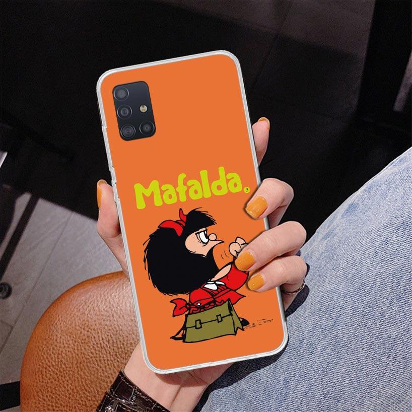 Mafalda Cartoon Phone Case For Samsung Galaxy A52 A32 A22 A12 A51 A31 A50S A30S A20S A10S Note 20 Ultra 10 Plus S10 A72 A71 Gala