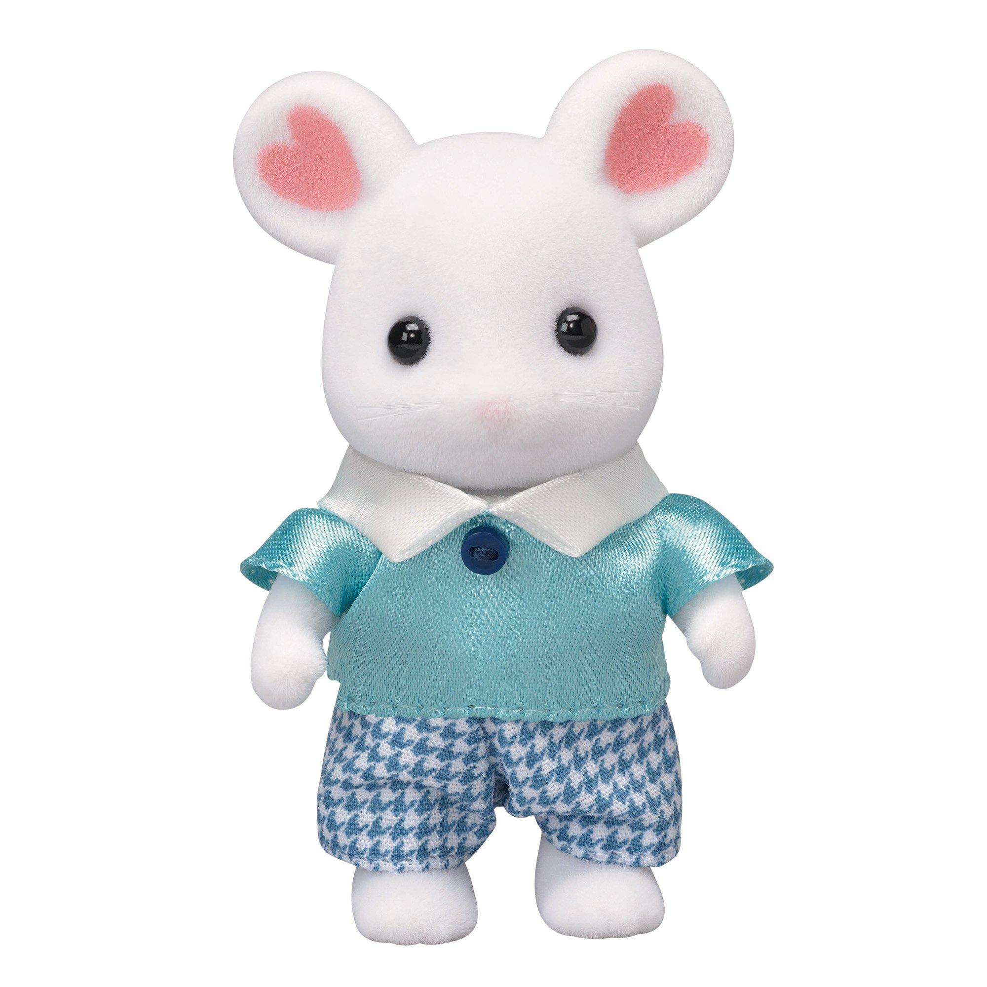 

Sylvanian Families Doll Mouse ST Mark Certification For Ages 3 and Up Toy Dollhouse Sylvanian Families EPOCH [Marshmallow Boy] Ne-105