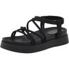 Roman sandals women 2025 new summer fairy wind wear heightened foot cover seaside beach shoes women thick soles non-slip