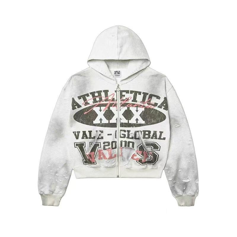 2026 Trendy Unisex Oversized Hoodie With Retro Letter Print Loose Fit Cotton Blend Sweatshirt
