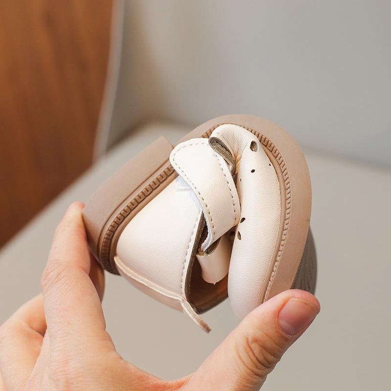 2025 Spring and Autumn New Children's Soft-soled Single Shoes Baby Princess Shoes Girls Casual Soft-soled Leather Shoes Boys Leather Shoes