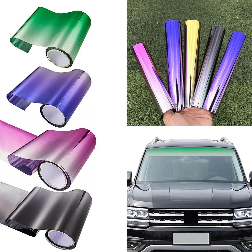 Universal Car Windscreen Sun Shade Film Sticker 135x20cm Window Glass Solar Films With Scraper Anti-UV Sun Strip Car Accessories