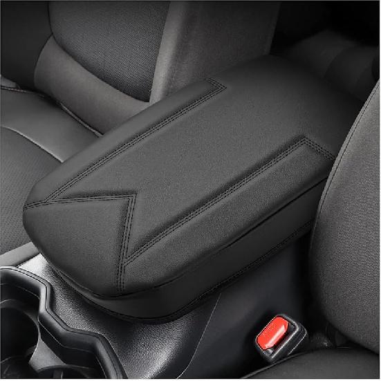 FIILINES Center Console Cover For Chevrolet Chevy Colorado/GMC Canyon 2015-, With Hidden PocketsArmrest Cover Pad Cushion Protector Colorado/Canyon