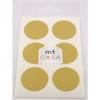 Masking Tape MT Casa Seal Sticker Round In Washi or - Gold