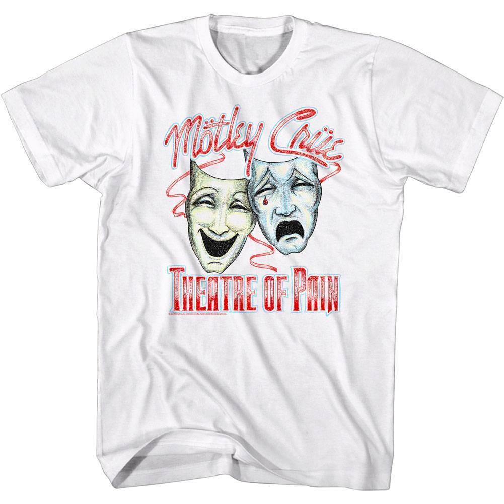 

Motley Crue Theatre of Pain Face Masks Men s T Shirt M