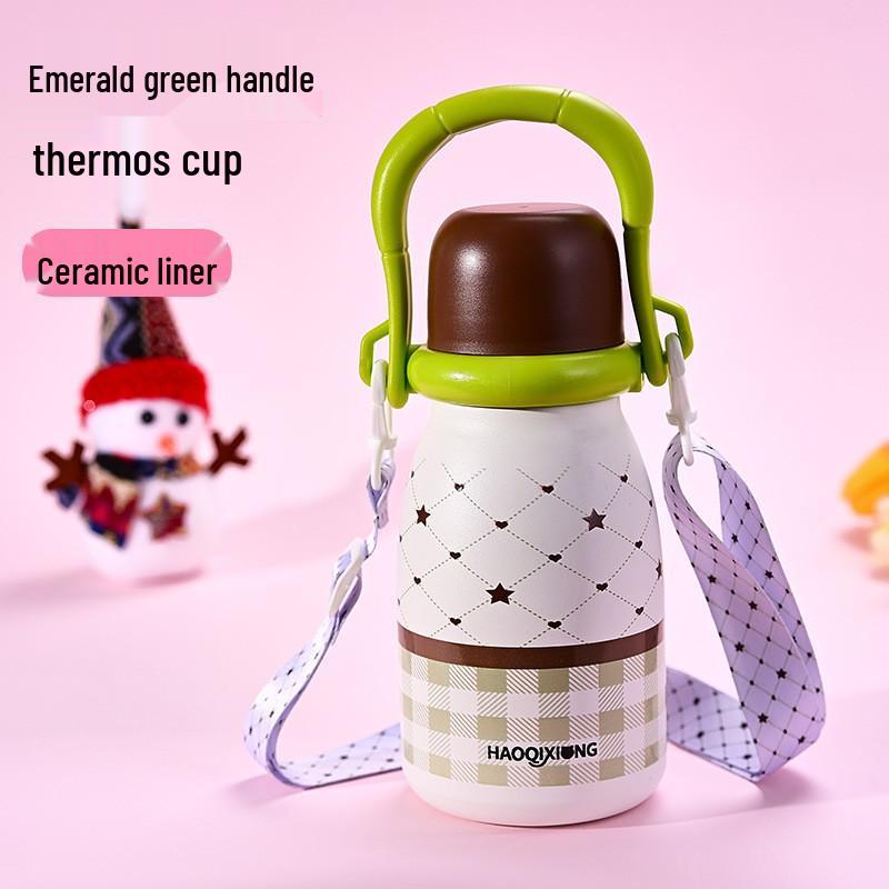 316 Stainless Steel Kids Thermos Cup with Double Capacity and Portable Handle