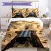Messi Bedding Set Breathable Duvet Cover with Pillowcases Decorative Bed Linen for Bedroom Home Decoration Birthday Gift