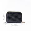 Leopard Print Accordion Wallet: Women's Double Zipper Coin Purse & Multi-Card Holder