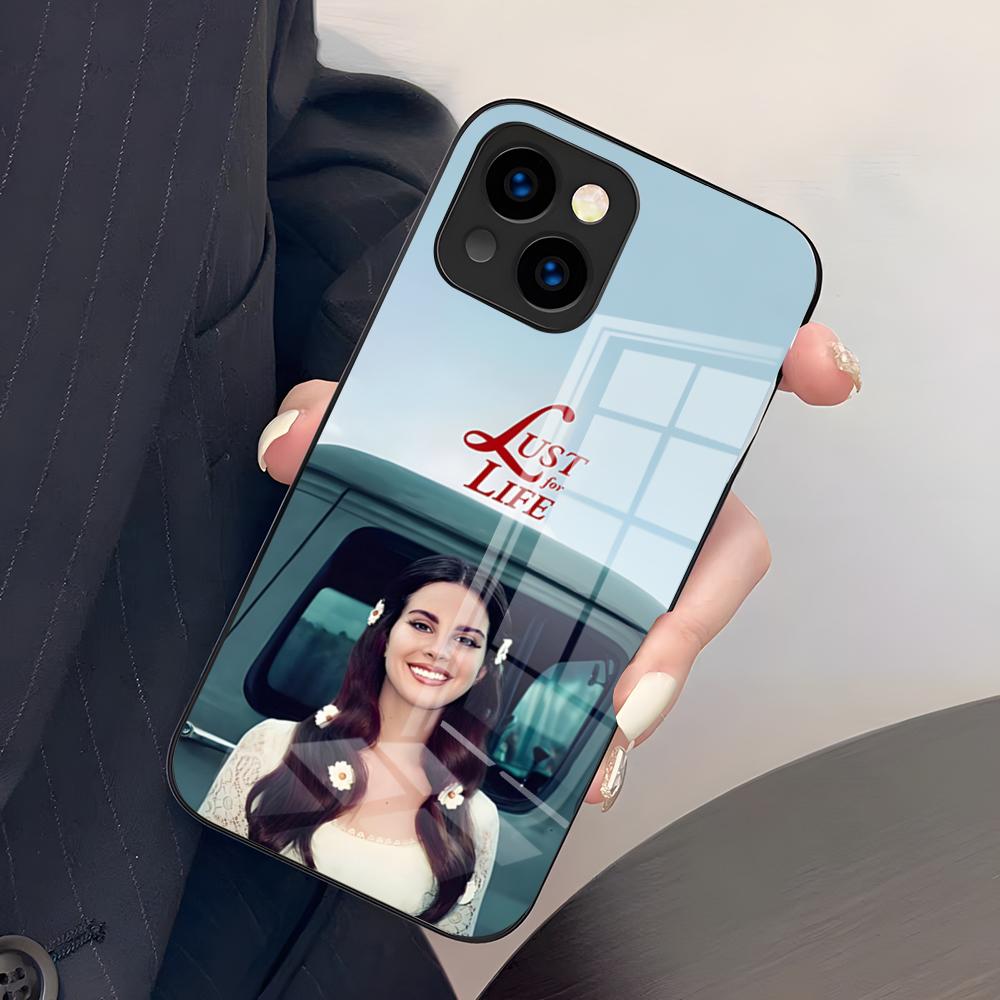 Lana Del Rey Popular Singer Phone Case For IPhone 17 Pro Max 15 Pro 16 14 Plus 12 13 Mini 11 Pro Shockproof Glass Cover