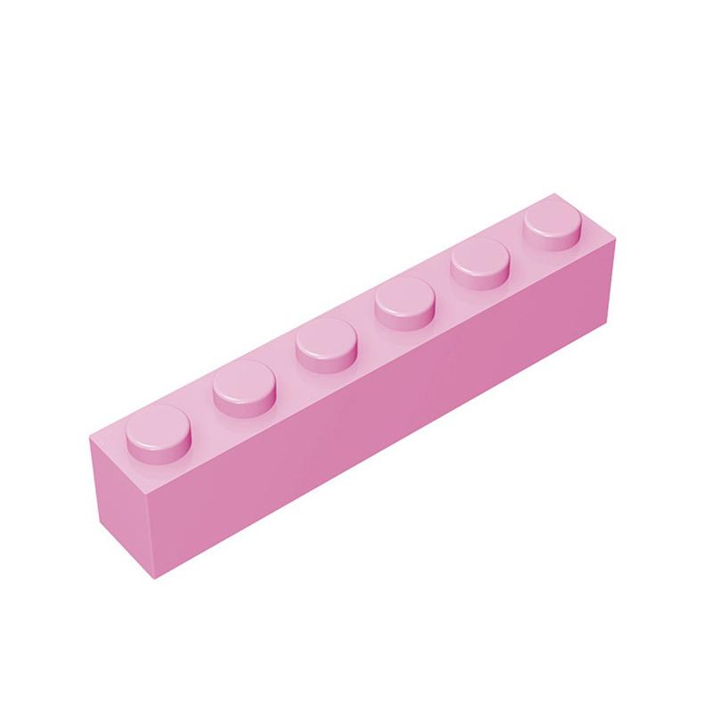 50g/21Pcs 3009 1x6 Block Moc High 6 Hole Color Accessories Compatible with Brick DIY Children's Toy Assembly Gift Storage