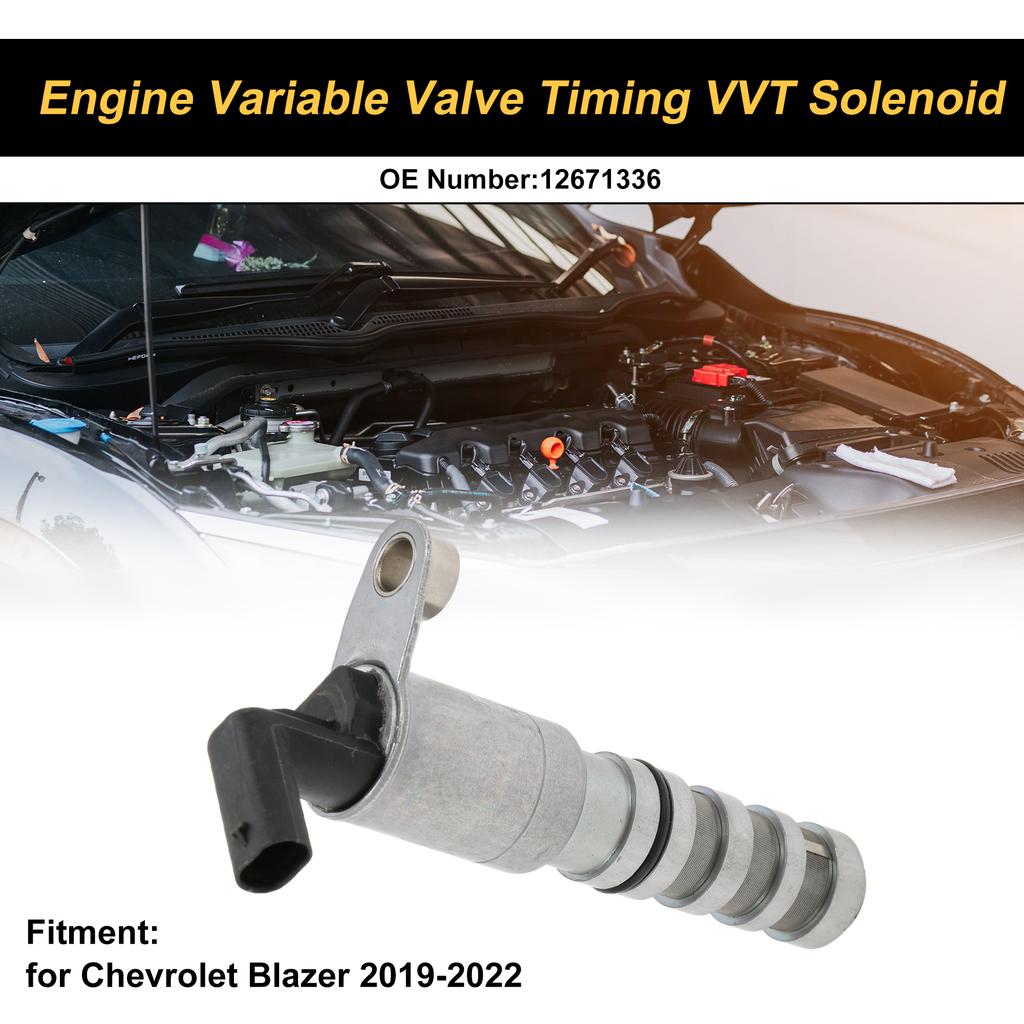 UXCELL Engine Variable Valve Timing VVT Solenoid for Chevrolet Camaro 2016-2024 3.6L Engine Camshaft Oil Control Valve