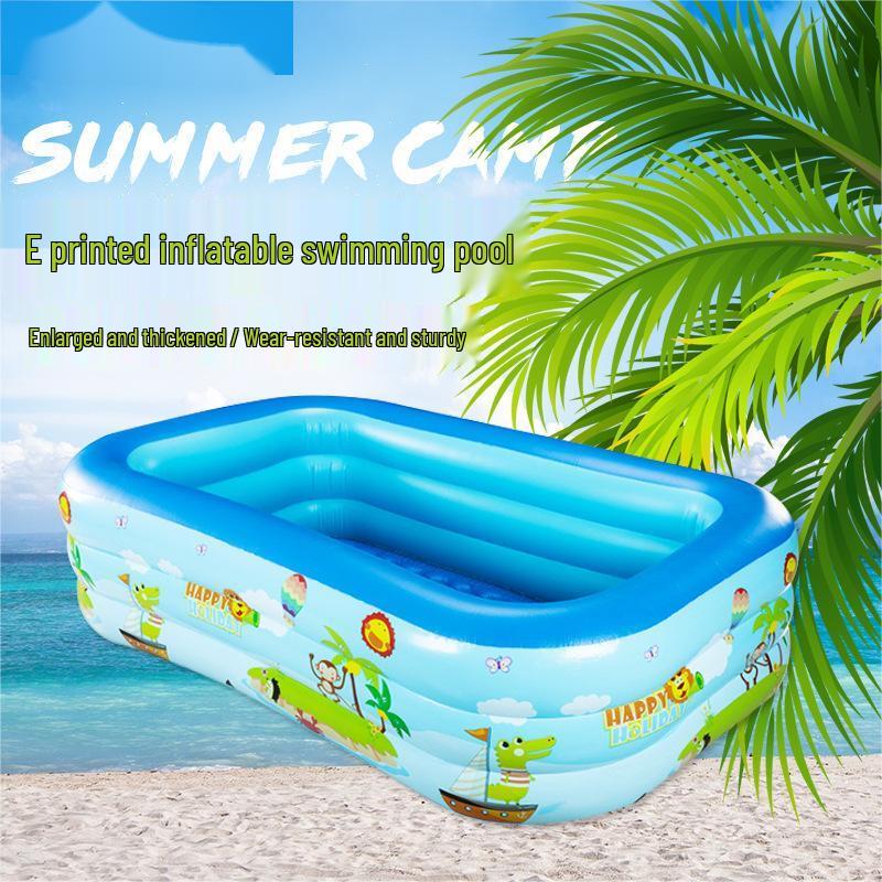 WEZHO Kids Inflatable Swimming Pool