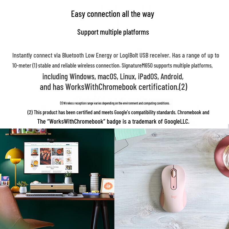 Logitech M650 M Wireless Bluetooth Mouse