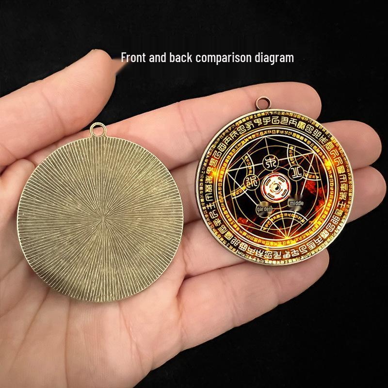 Five Elements Wealth Pendant: Single-Sided 4cm Keychain for Attracting and Absorbing Wealth.