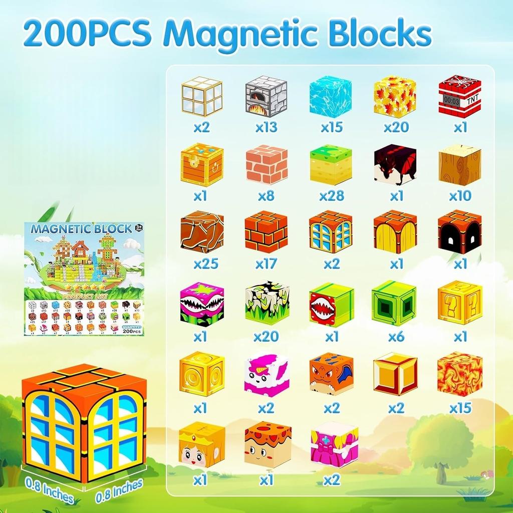 Magnetic Block Magnetic Building Block Large Fenglin Adventure Park Park Educational Toy