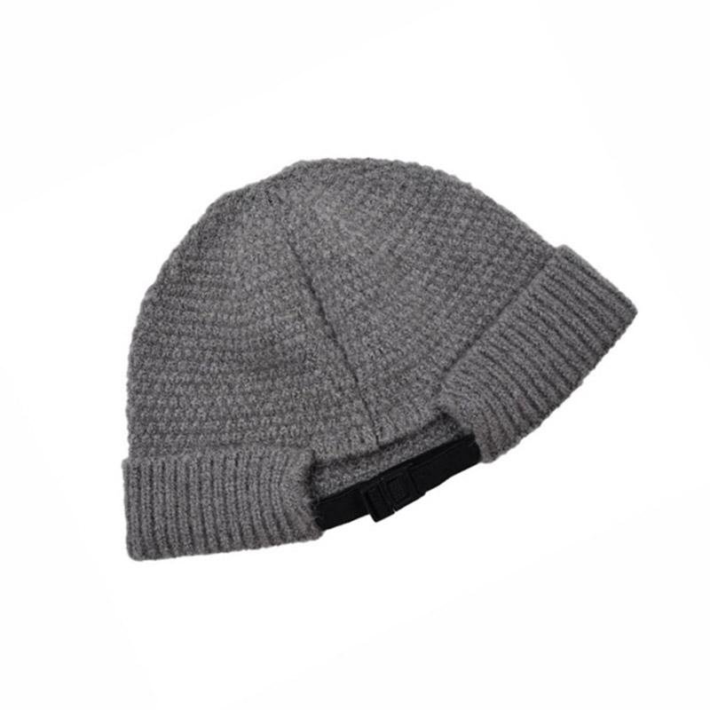 1PC Berretto da Teschio Caldo Berretto Invernale Cappellino da Baseball Hip Hop Fibra Acrilica Uomo Cappello Lavorato a Maglia Autunno Outdoor Berretto Piegato Morbido