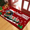 VIKAMA Holiday Dachshund Dog Christmas Welcome Mat Non Skid Entrance Mat for Living Room Bedroom Dining Room Kitchen Home Decor
