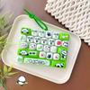 Cute Design Mini Keyboard Pendant 26-Key Panda Keyboard Keychain  Desktop Decoration