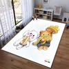 Cartoon Winter-Themed Carpet with Cute Bears In Scarves and Snowflake Background. Suitable for Use As an Anti-slip1 For1room and Bedroom Sofas