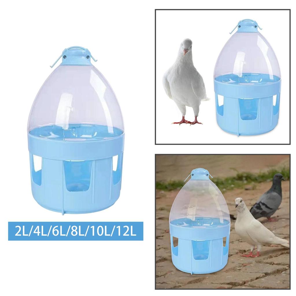 Hanging Automatic Bird Drinker Outdoor Watering Feeder Pet Pigeon Chicken Duck Container for Garden Yard