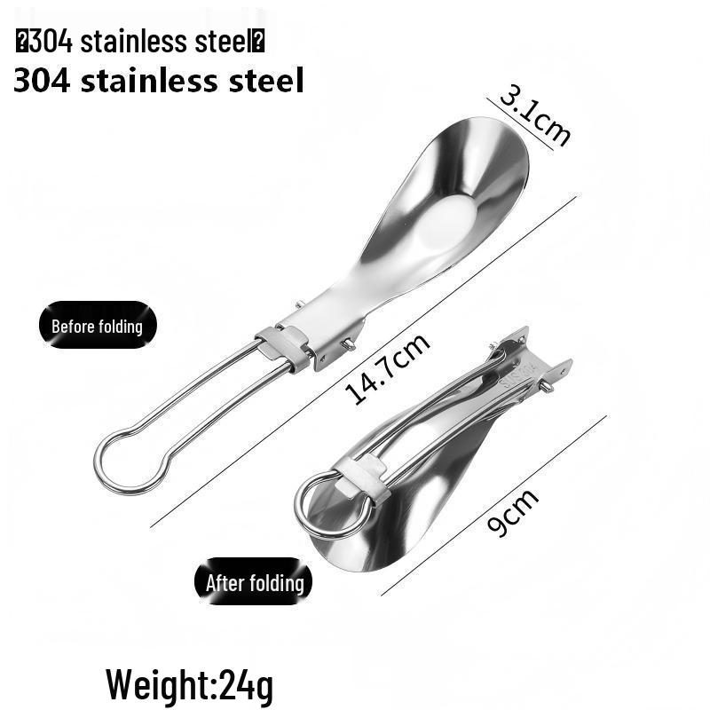 Liang Sheng Ultra-light Titanium Folding Cutlery Set: Spoon, Fork, Chopsticks for Camping, Picnic, Travel, and Hiking.