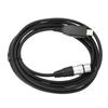 Audio Connection Cable USB To XLR Female Cable Microphone Recording Cord with Shielding Function 3 Meters