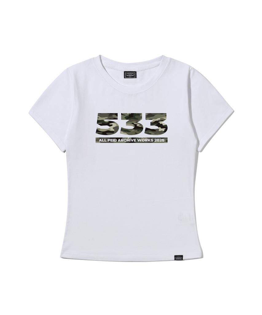 Peideu Pd 533 Slim Fit Short Sleeve T-Shirt White