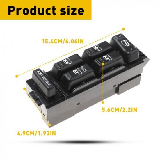 Front Pickup Master Power Window Switch Driver Side Left for Chevy Avalanche