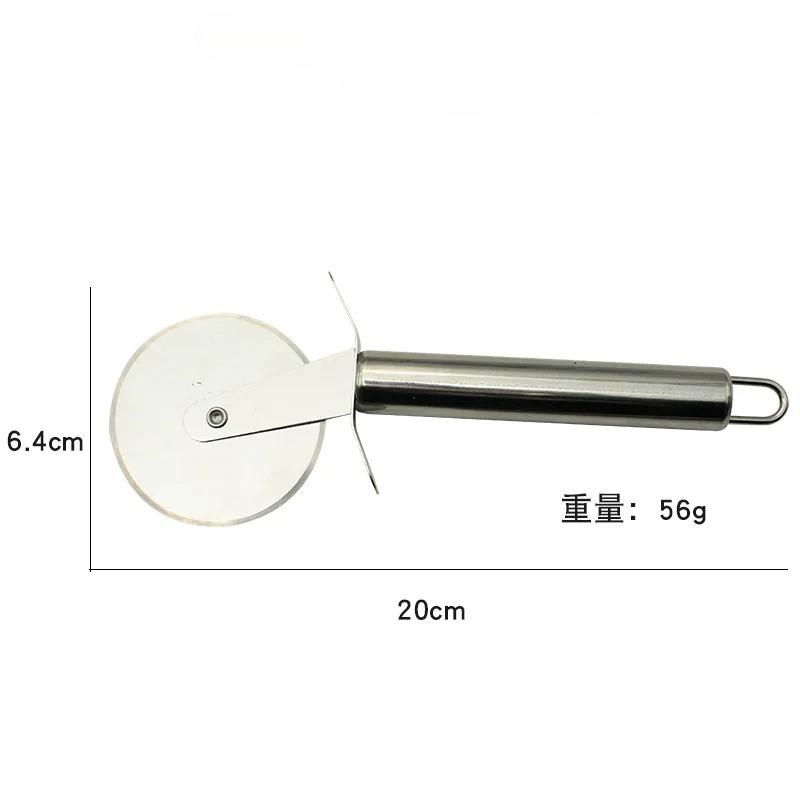 Stainless Steel Pizza Cutter Wheel Kitchen Dough Slicer Tool for Pizza Mooncake Waffle Cookies Ergonomic Non-Slip Handle, 1