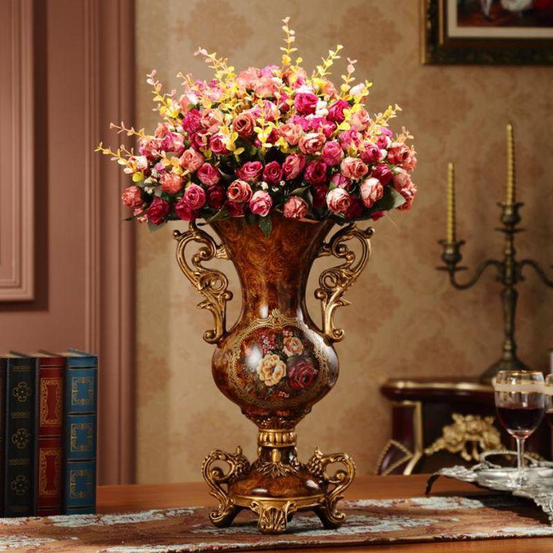 European and American Decorative Set: Fruit Bowl, Tissue Box, Ashtray, and Figurines for Living Room Coffee Table.