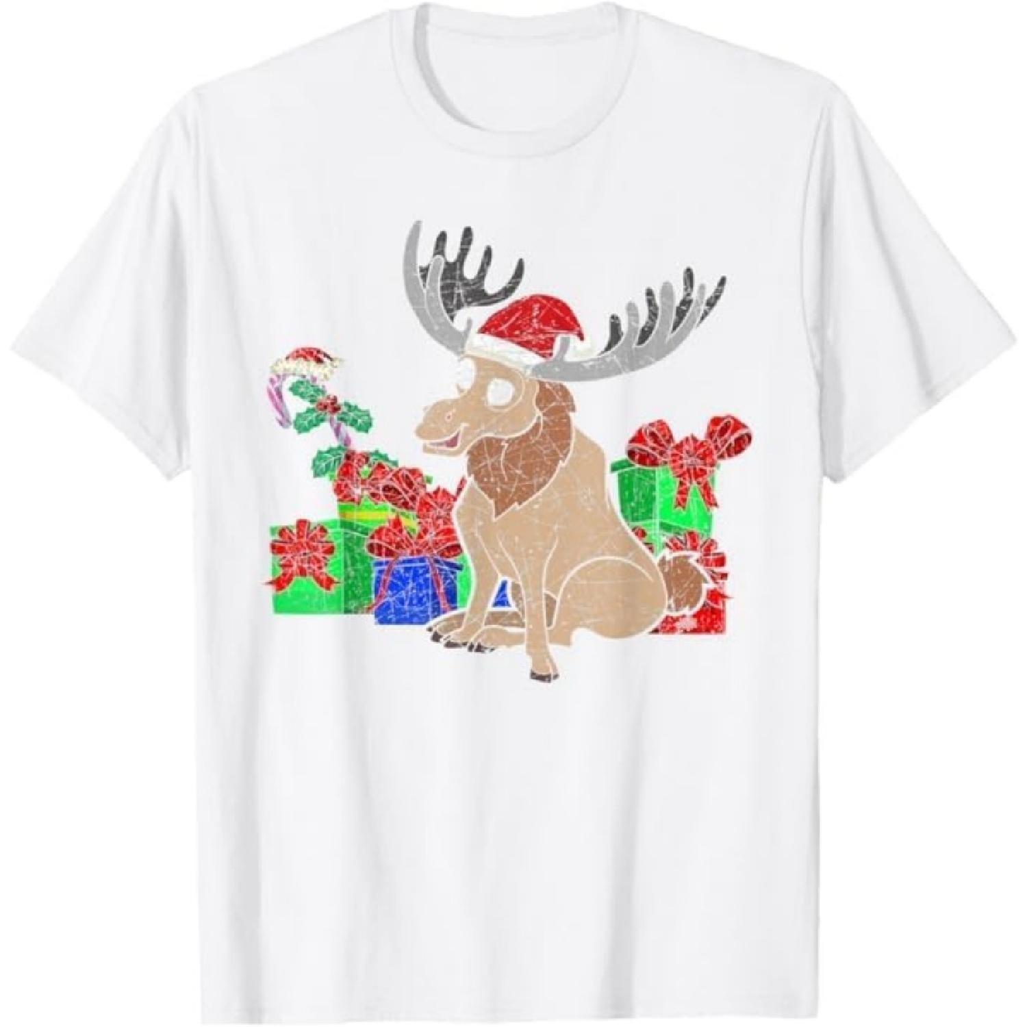 Moose Lover Forest Animal Merry Christmas Animal Xmas Moose T-Shirt TRU Mens Womens Tank Top Sweatshirt Hoodie Longsleeve White XXXXXL белый