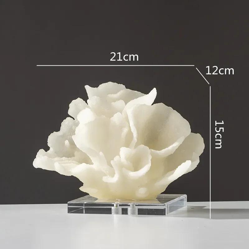 Für Kreative Harz-Imitation Korallen-Bastelarbeiten Hohl-Korallen-Skulptur Dekorative Figuren Bunte Kristall-Verzierungen Heimdekoration