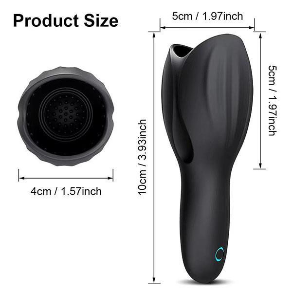 Trenér mužského glansu, ztluštění obvodu penisu Prodloužená doba sexu s 10 režimy Mužský masturbátor Penis Trainer Mužské hračky pro dospělé