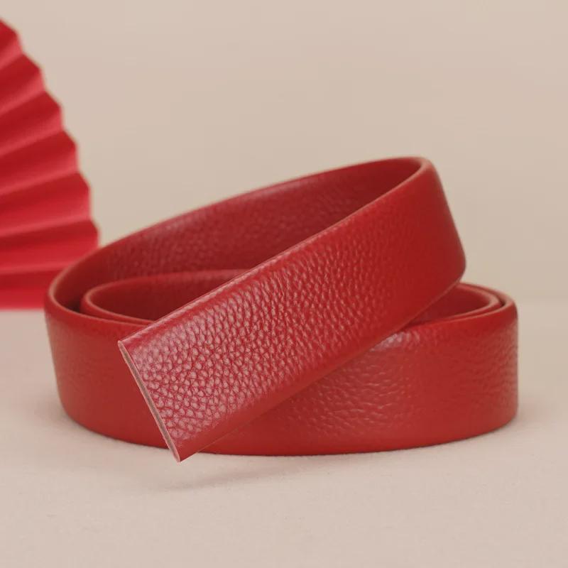 Мужской ремень с автоматической пряжкой красного цвета — стильный, универсальный, самый продаваемый