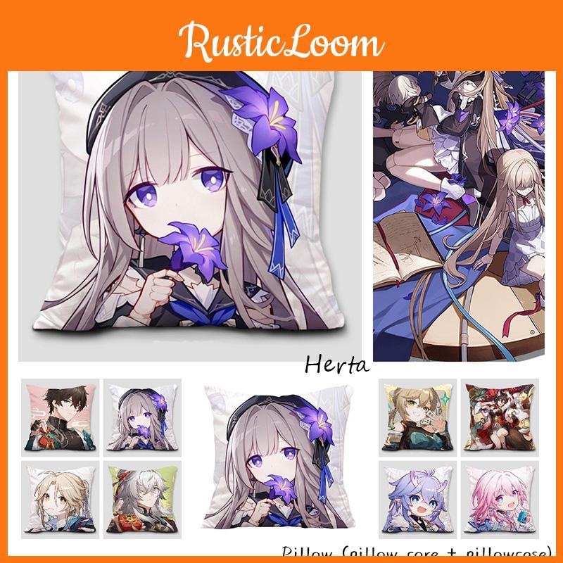 Honkai Star Rail Double-sided Peach Skin Cushion For Sofa And Bed