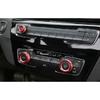For BMW X2 F39 Cover 2018- Red Aluminum Console Air Conditioner Button Knob