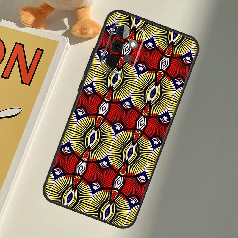 African Wax Fabric For Samsung Galaxy A26 A16 A06 A56 A36 A05 A22 A32 A52 A54 A34 A14 A55 A15 A53 A33 A35 Case
