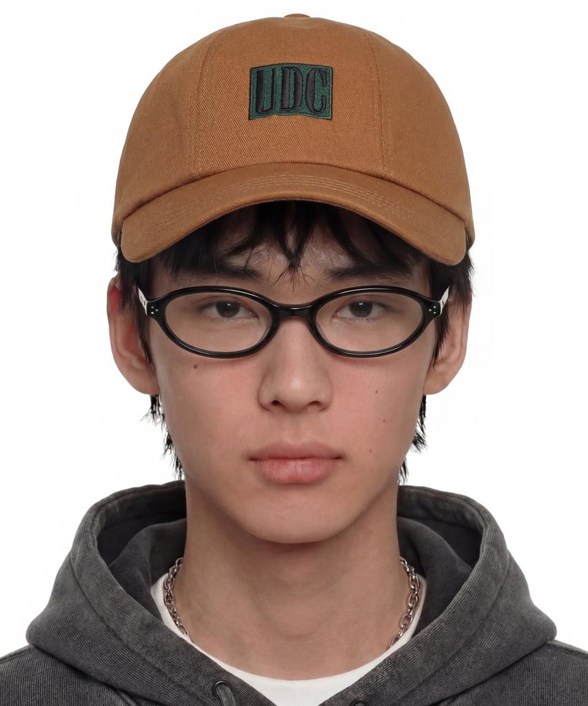 Eondeokeonteulol Cotton Logo Ball Cap Onyx Udc / Bumper B B / Green Brown
