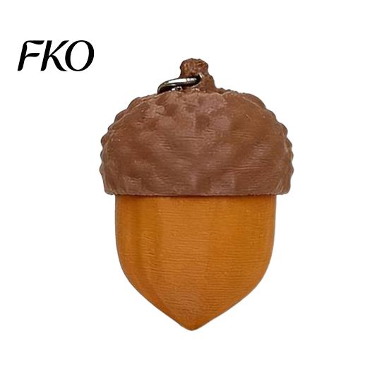 Fidget Clicker Toy 3D Printed Acorn Clicker, Fake Finger Stress Relief Push Toy, Gift for Kids Teens Adults Sensory 1pc