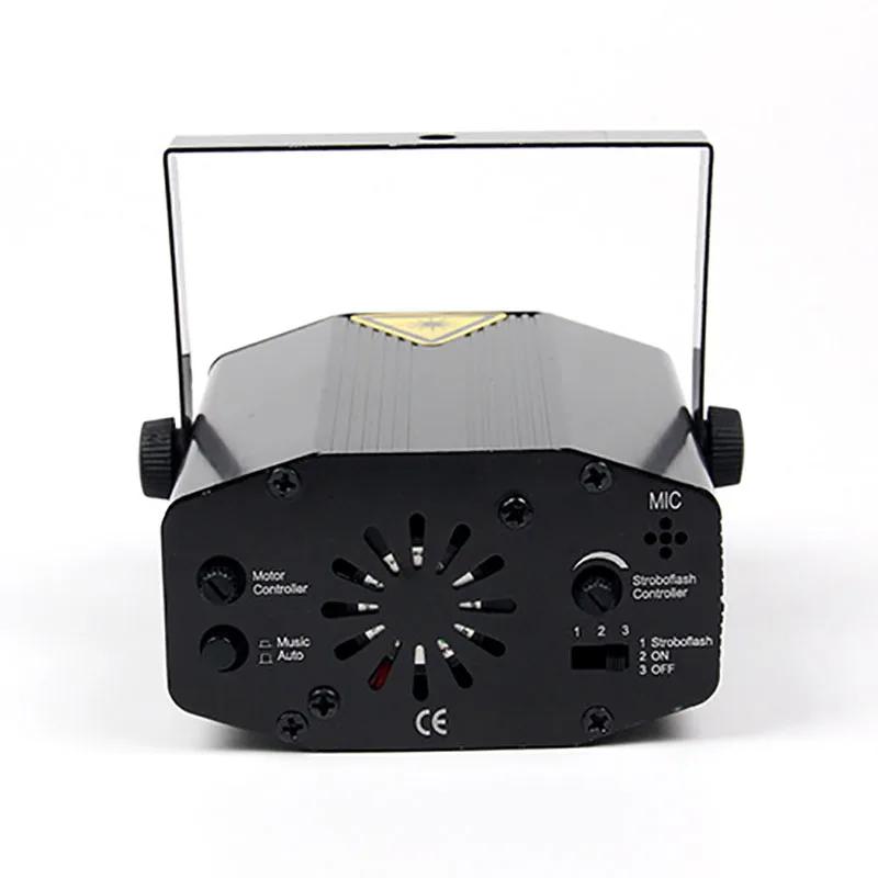LED Stage DJ Laser Disco Light Projector Sound Activated Remote Control Flash Party Christmas Lighting