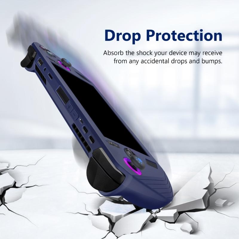 Soft Silicone Protective Case for Rog Gaming Handheld All Around Cover Case AntiScratch Comfort Silicone Case