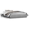 Bed Frame Grey Sonoma 150 x 200 cm Engineered Wood