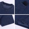 Men's Retro Distressed Washed Heavyweight Pocket Short Sleeve T-shirt