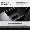 Spigen Armrest Console Organizer for Tesla Model Y Juniper and Tesla Model 3 Highland Carbon TO224H ACP07409 (2025) (2025/2024) Edition, (Black)