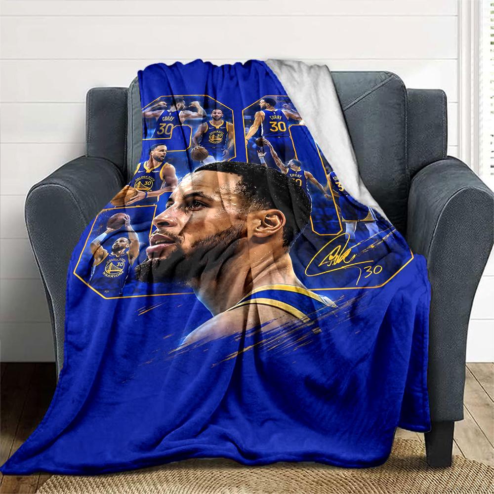 Golden State Warriors Decke Weich & Gemütlich Geeignet für Wohnzimmer Büro Meeresufer für Alle Jahreszeiten Stilvolle Dekoration