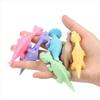 Stretchy Toy Finger Ejection Dinosaur TPR Toy Flying Finger Birds Launch Dinosaur  Kids Toys